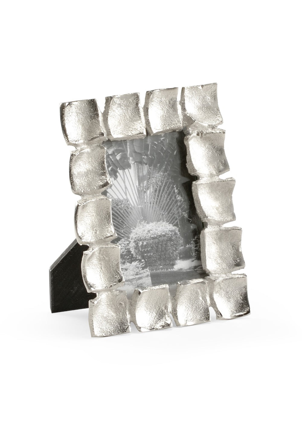 Wildwood Shoe Buckle Frame Mount Vernon Patinated Silver Photo Frame With Classic Buckle Motif And Glass Cover For Display 8h x 6w x 1d 300705