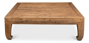 Sarreid Classic Chinese Coffee Table - Handcrafted Reclaimed Pine Design For Timeless Elegance And Durability Tan  30083