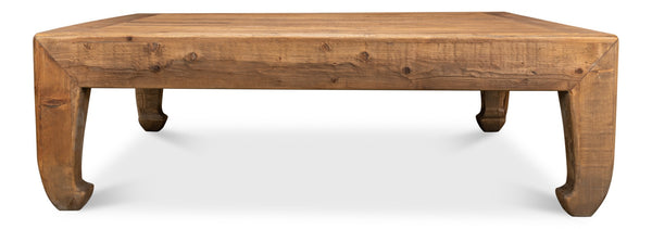 Sarreid Classic Chinese Coffee Table - Handcrafted Reclaimed Pine Design For Timeless Elegance And Durability Tan  30083