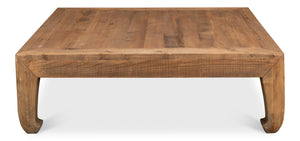 Sarreid Classic Chinese Coffee Table - Handcrafted Reclaimed Pine Design For Timeless Elegance And Durability Tan  30083