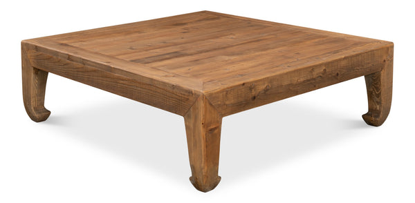 Sarreid Classic Chinese Coffee Table - Handcrafted Reclaimed Pine Design For Timeless Elegance And Durability Tan  30083