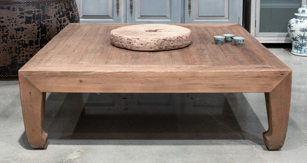 Sarreid Classic Chinese Coffee Table - Handcrafted Reclaimed Pine Design For Timeless Elegance And Durability Tan  30083