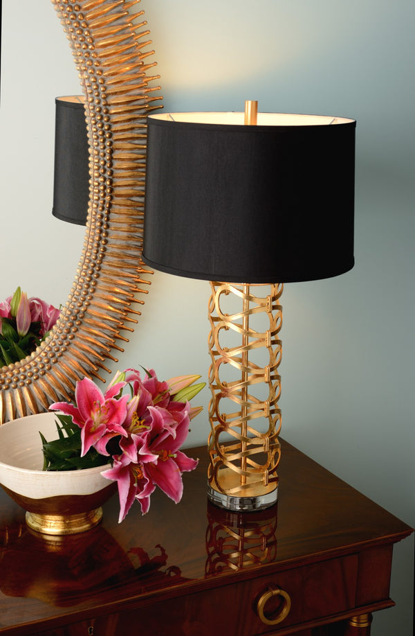 Wildwood Lucius Oval Wall Mirror With Antique Leaf Finish, 46" X 28" – Elegant, Reflective Focal Point For Entryways Gold 300852