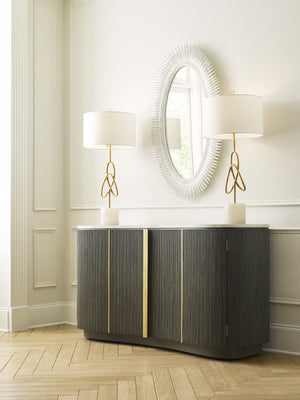 Wildwood Lucius Oval Wall Mirror With Antique Leaf Finish, 46" X 28" – Elegant, Reflective Focal Point For Entryways White/Cream 300853