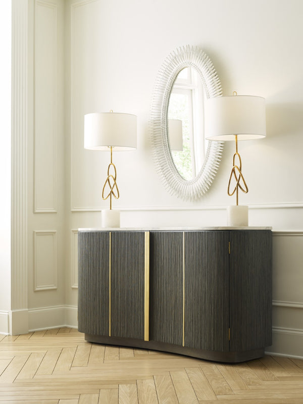 Wildwood Lucius Oval Wall Mirror With Antique Leaf Finish, 46" X 28" – Elegant, Reflective Focal Point For Entryways White/Cream 300853