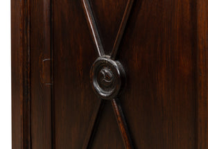 Sarreid Marksman Sideboard Dark Brown - Stylish 6-door Storage With 3 Removable Shelves For Any Space Brown  30096