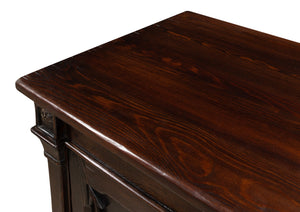 Sarreid Marksman Sideboard Dark Brown - Stylish 6-door Storage With 3 Removable Shelves For Any Space Brown  30096