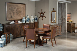 Sarreid Marksman Sideboard Dark Brown - Stylish 6-door Storage With 3 Removable Shelves For Any Space Brown  30096