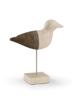 Wildwood Shorebird Hand-Stained Mango Wood Sculpture, 12" Coastal Decor Accent For Mantels & Shelves (Sm) 300989