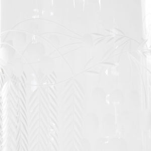 Wildwood Weeping Weeping Grape Vase — 15" Hand-Cut Clear Glass Vase With Faceted Grape Pattern For Flowers & Candles 300999