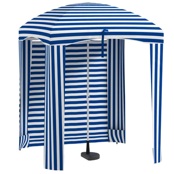 English Elm Outsunny 5.9' X 5.9' Portable Beach Umbrella Cabana With Uv Protection, Vents, Sandbags & Carry Bag W2225P174271-GIGA