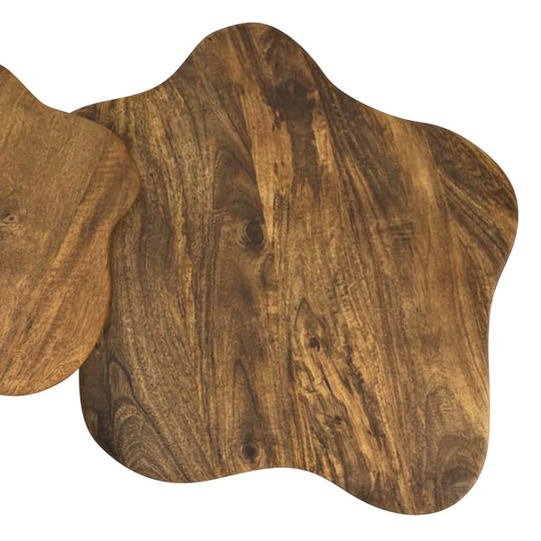 Worldwide Home Furnishings Mayal-coffee Large Designer-inspired Mango Wood Table For Modern And Rustic Home Decor Styles Walnut Solid Mango Wood 301-149lg_Wal