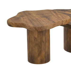 Worldwide Home Furnishings Mayal-coffee Stylish Mango Wood Table – Designer-inspired For Modern Or Rustic Decor Styles Walnut Solid Mango Wood 301-149sm_Wal