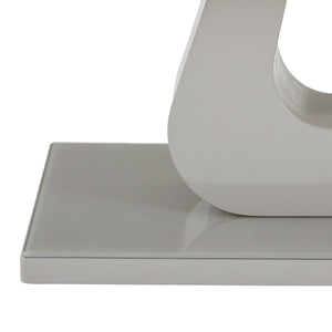 Worldwide Home Furnishings Corvus-coffee Table - Stylish Warm Grey High Gloss Finish With Tempered Glass Top For Modern Living Rooms Warm Grey Engineered Wood,Glass 301-159wgy