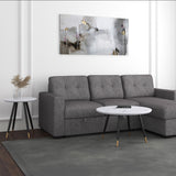 !nspire Emery Coffee Table White Faux Marble/Black Mdf/Metal