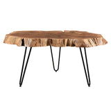!nspire Nila Coffee Table Natural Natural/Black Solid Wood/Iron