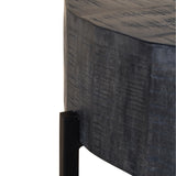 !nspire Blox Coffee Table Grey/Black Solid Wood/Iron