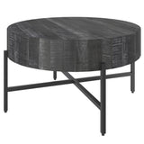 !nspire Blox Coffee Table Grey/Black Solid Wood/Iron