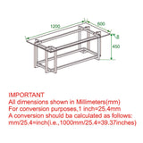 !nspire Florina Rect Coffee Table Silver/Gold Silver/Gold Metal/Glass