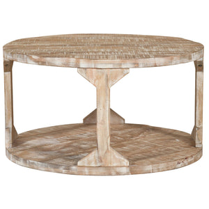 Worldwide Home Furnishings Avni-coffee Table - Handcrafted Solid Mango Wood Centerpiece For Every Style And Space Distressed Natural Solid Wood 301-619nt