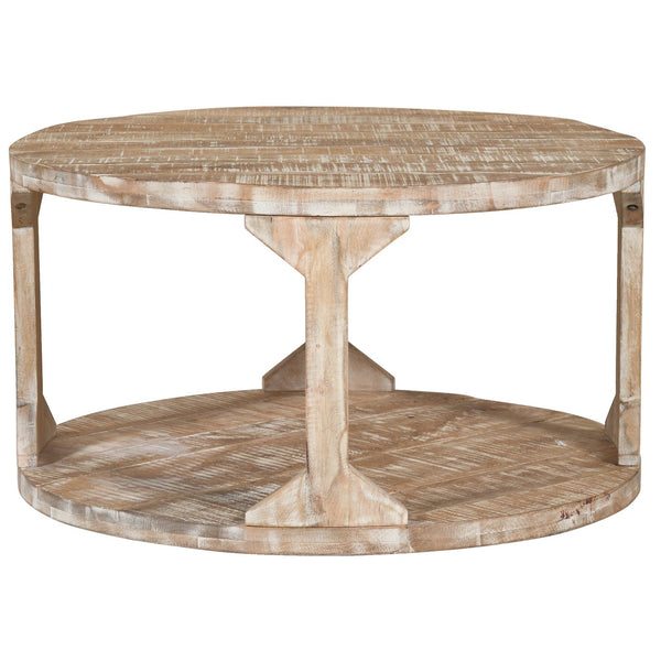 Worldwide Home Furnishings Avni-coffee Table - Handcrafted Solid Mango Wood Centerpiece For Every Style And Space Distressed Natural Solid Wood 301-619nt