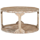 !nspire Avni Coffee Table Distressed Natural Solid Wood