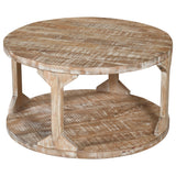 !nspire Avni Coffee Table Distressed Natural Solid Wood
