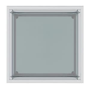 Worldwide Home Furnishings Casini-coffee Table - Contemporary Modular Design For Creative Layouts In Any Space, Perfect Fit! Silver Metal,Glass 301-632ch_S