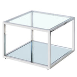 !nspire Casini Coffee Table Small Silver Metal/Glass