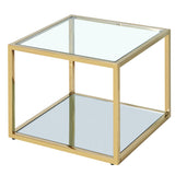 !nspire Casini Coffee Table Large Gold Metal/Glass