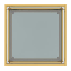 Worldwide Home Furnishings Casini-coffee Table - Contemporary Modular Design For Creative Layouts In Any Space, Perfect Fit! Gold Metal,Glass 301-632gl_S