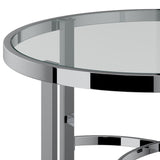 !nspire Strata Coffee Table Chrome Chrome Metal/Glass