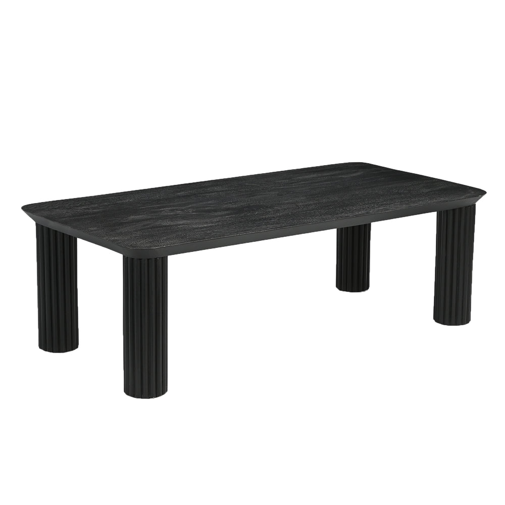 Worldwide Home Furnishings Sangra-coffee Table - Durable Solid Mango Wood With Chic Design For A Stylish Living Room Upgrade Black Solid Wood 301-751blk