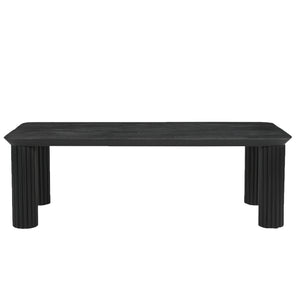 Worldwide Home Furnishings Sangra-coffee Table - Durable Solid Mango Wood With Chic Design For A Stylish Living Room Upgrade Black Solid Wood 301-751blk