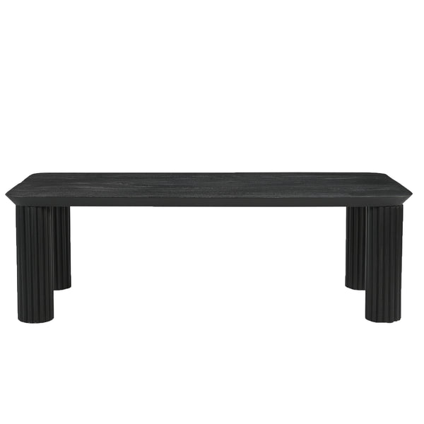 Worldwide Home Furnishings Sangra-coffee Table - Durable Solid Mango Wood With Chic Design For A Stylish Living Room Upgrade Black Solid Wood 301-751blk