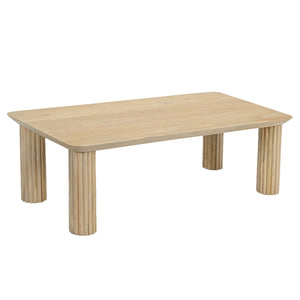 Worldwide Home Furnishings Sangra-coffee Table - Durable Solid Mango Wood With Chic Design For A Stylish Living Room Upgrade Natural Solid Wood 301-751nat