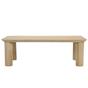 Worldwide Home Furnishings Sangra-coffee Table - Durable Solid Mango Wood With Chic Design For A Stylish Living Room Upgrade Natural Solid Wood 301-751nat