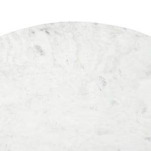 Worldwide Home Furnishings Lyriq-coffee Elegant Teardrop Coffee Table With Solid Mango Wood Base And Beveled Marble Top Walnut,White Solid Wood,Marble 301-975wal