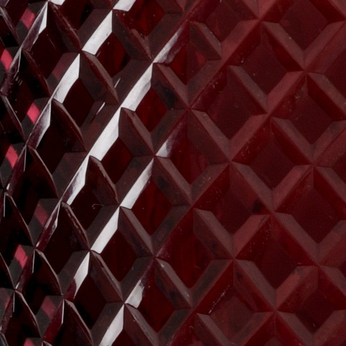 Wildwood Diamond Amethyst Hurricane Crystal Candle Holder 15" Tall Diamond-Cut Faceted Centerpiece Glow 301000