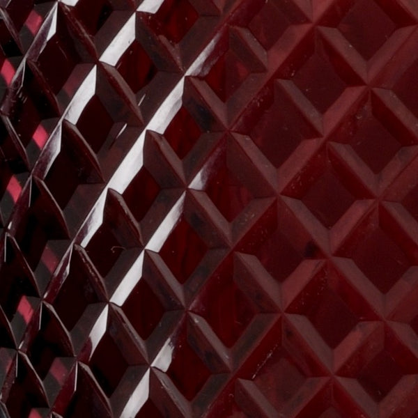 Wildwood Diamond Amethyst Hurricane Crystal Candle Holder 15" Tall Diamond-Cut Faceted Centerpiece Glow 301000