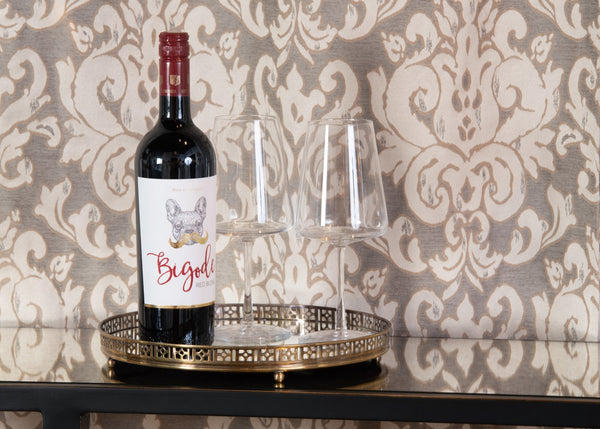 Wildwood Footed Antiqued Brass Vanity Tray With Mirrored Glass, Fretwork Detail, Raised Base For Jewelry And Perfume 301014