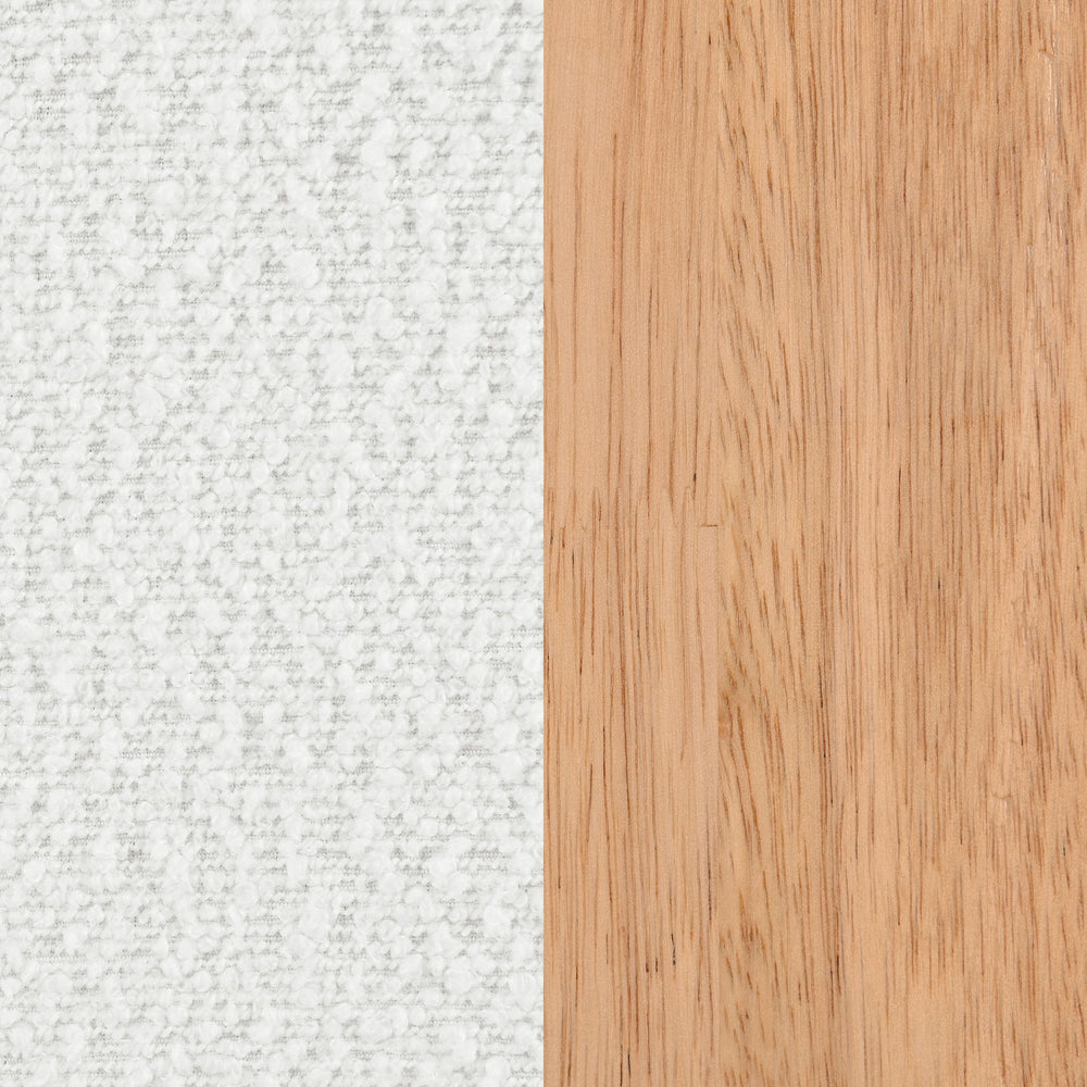 English Elm Bryant Ivory Boucle Accent Arm Chair with Sharp Angles, Textured Modern Upholstery for Living Spaces B062P299868