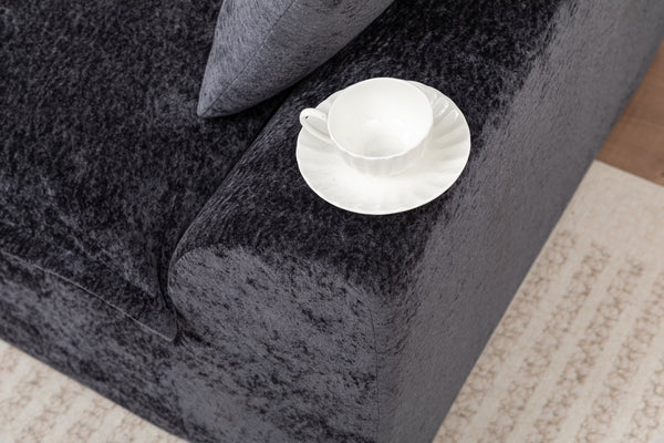 English Elm 103" Cloud Sectional Couch - Modern L-Shape Chaise Sofa With Compressed Memory Foam & No Assembly! W1170S00042