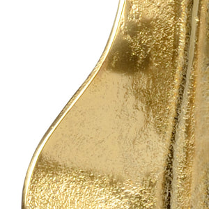 Wildwood Banana Sculptural Leaf Accent In Gold On Black Marble Base — 20.5" Tall Luxe Decorative Piece For Mantels 301141