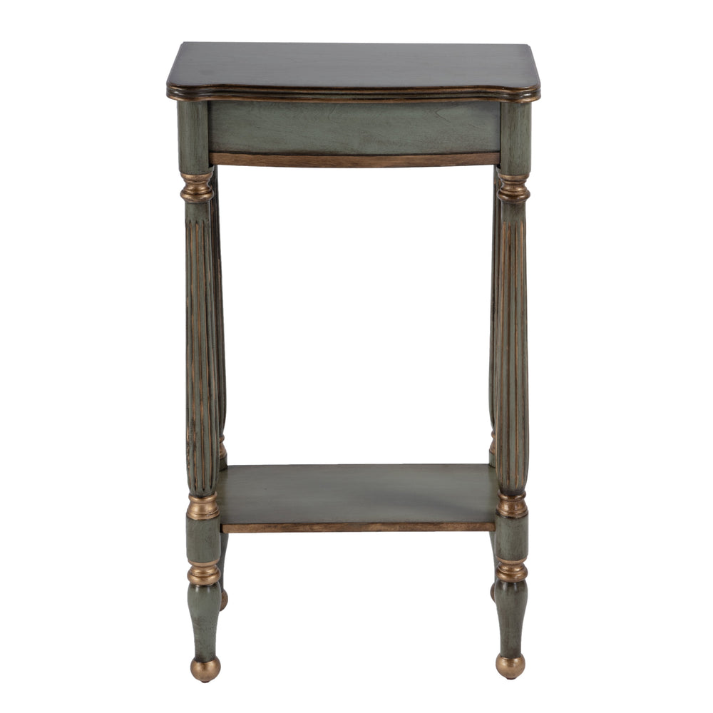Butler Specialty Whitney Elegant Rectangular Wood Console Table With Lower Open Shelf For Stylish Home Accents Pastel Green Rubberwood,Cherry Veneer,Mdf 3011482-butler