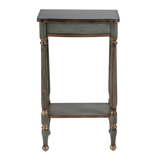 Butler Specialty Whitney Elegant Rectangular Wood Console Table With Lower Open Shelf For Stylish Home Accents Pastel Green Rubberwood,Cherry Veneer,Mdf 3011482-butler