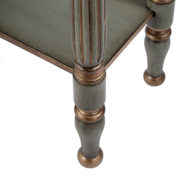 Butler Specialty Whitney Elegant Rectangular Wood Console Table With Lower Open Shelf For Stylish Home Accents Pastel Green Rubberwood,Cherry Veneer,Mdf 3011482-butler