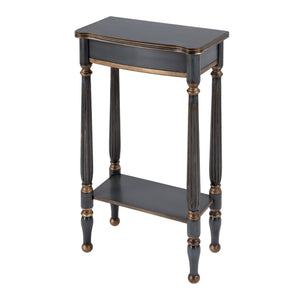 Butler Specialty Whitney Elegant Rectangular Wood Console Table With Lower Open Shelf For Stylish Home Accents Pastel Blue Rubberwood,Cherry Veneer,Mdf 3011483-butler