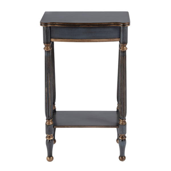 Butler Specialty Whitney Elegant Rectangular Wood Console Table With Lower Open Shelf For Stylish Home Accents Pastel Blue Rubberwood,Cherry Veneer,Mdf 3011483-butler