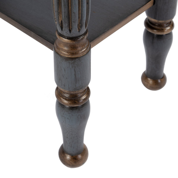 Butler Specialty Whitney Elegant Rectangular Wood Console Table With Lower Open Shelf For Stylish Home Accents Pastel Blue Rubberwood,Cherry Veneer,Mdf 3011483-butler